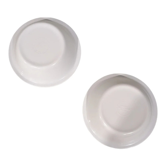 Mela-Ware Set of 2 Melamine Dolphin Kid's Bowls, Blue/White - Picture 3 of 4